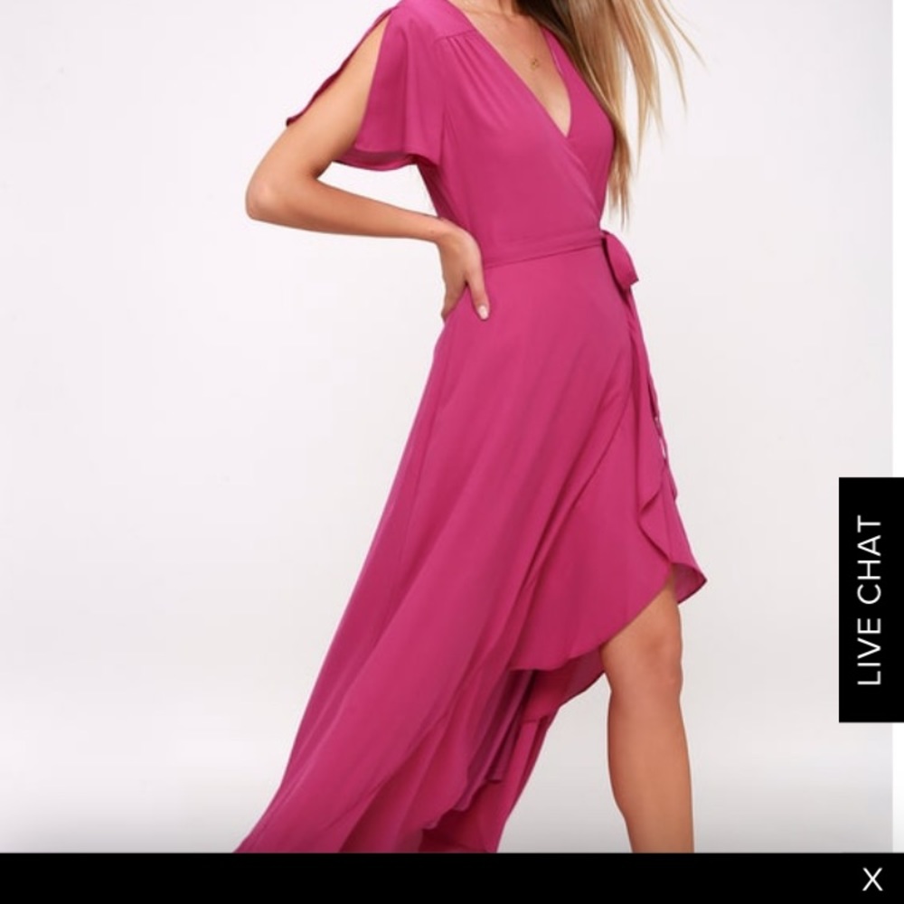 Pink tie dress